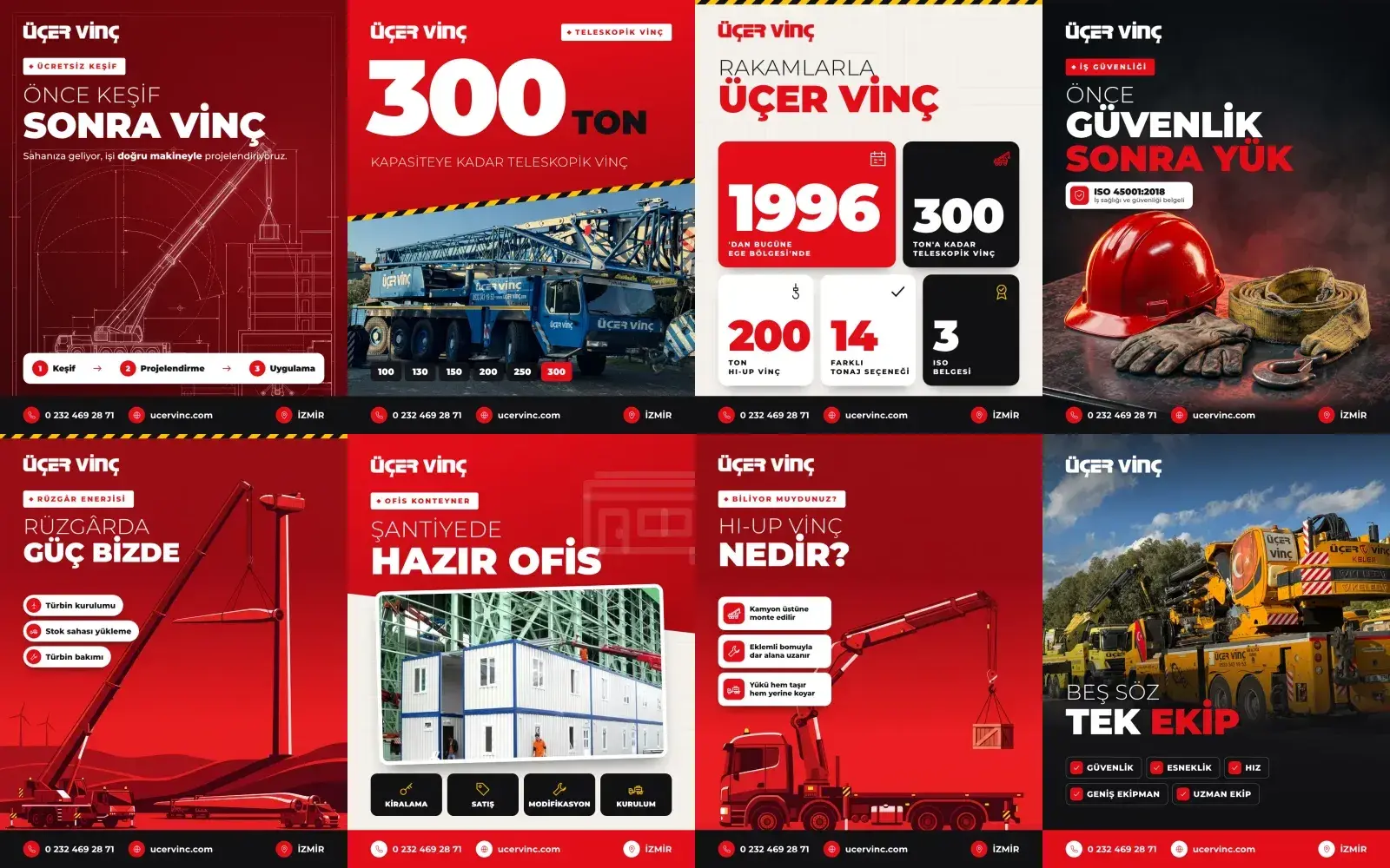 Üçer Vinç Sosyal Medya Yönetimi — Sosyal Medya projesi